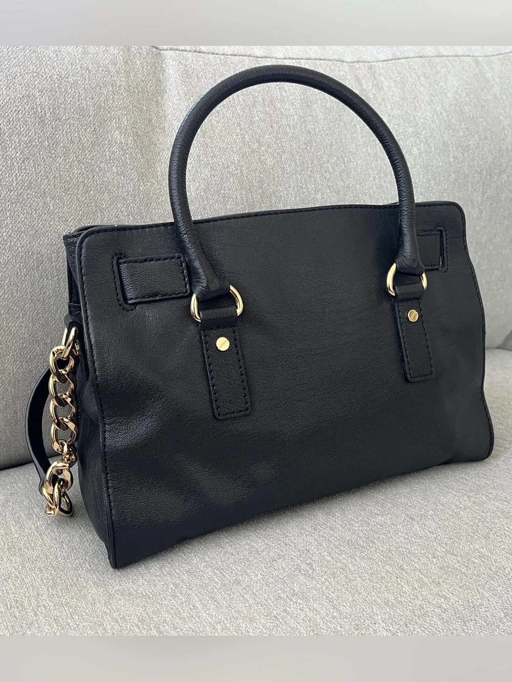 Michael Kors Hamilton Leather Satchel